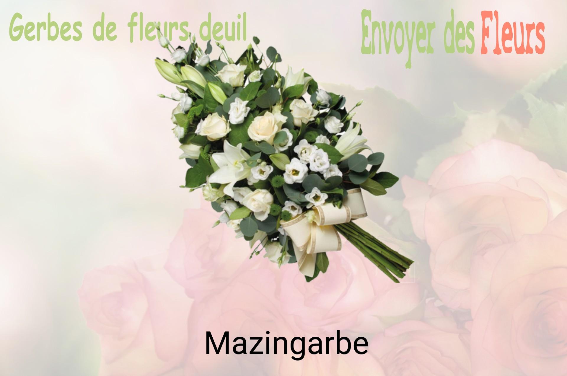 Gerbe de fleurs de deuil livrée à Mazingarbe